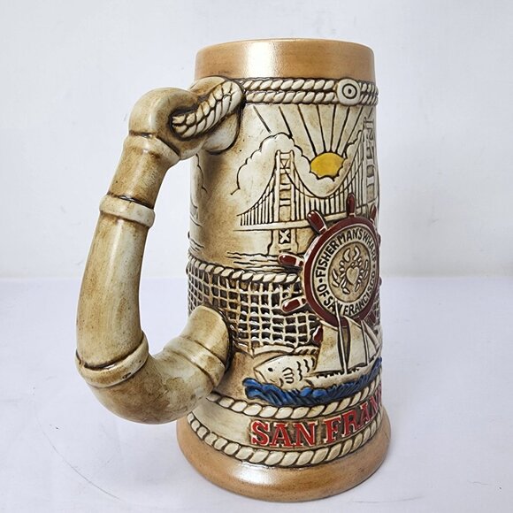 Vintage Budweiser Limited Edition San Francisco Ceramic Beer Stein - Picture 13 of 13